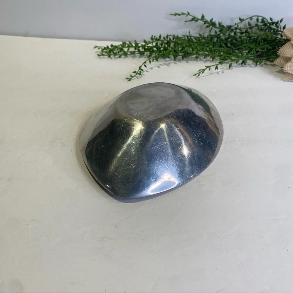 Vintage Nambe #563 Tri Corner Nut Bowl Serving Dish Metal Alloy USA